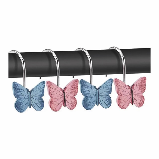 X12 Ganchos de Resina para Cortina de Baño - Campomayo