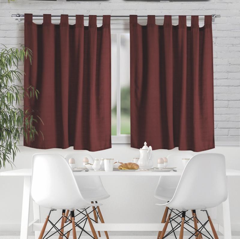 Cortina línea Madrás Corta 2 Paños - Dracar Noar