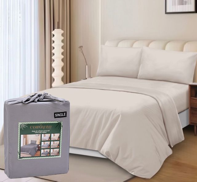 Juego de Sábanas Prewash línea Soft Oxford 800H - Campomayo