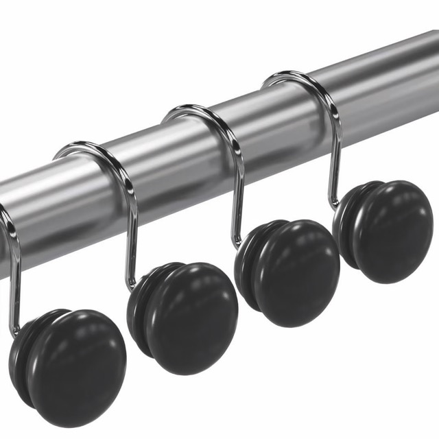 BULTO X50 - Ganchos de Resina X12 para Cortina de Baño - Campomayo