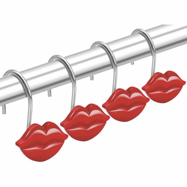 BULTO X50 - Ganchos de Resina X12 para Cortina de Baño - Campomayo