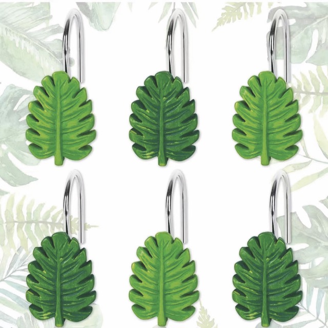 BULTO X50 - Ganchos de Resina X12 para Cortina de Baño - Campomayo