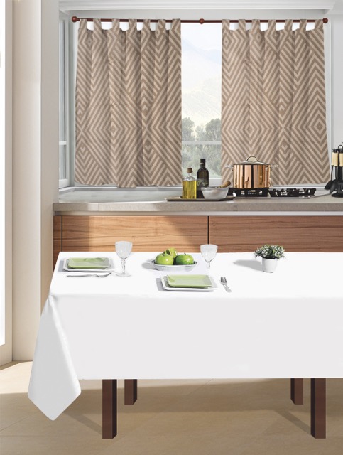 Cortina Tropical Estampada Corta 2 Paños - Flor Giavanni