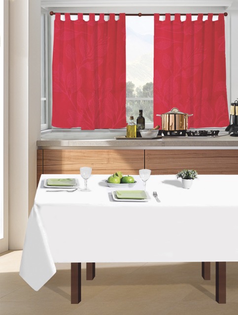 Cortina Tropical Estampada Corta 2 Paños - Flor Giavanni