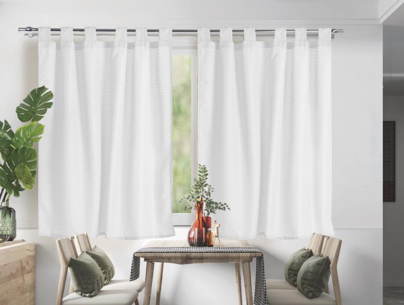 Cortina línea Motita Corta 2 Paños - Dracar Noar