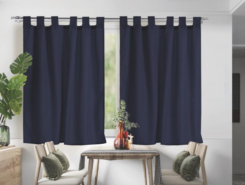 Cortina línea Motita Corta 2 Paños - Dracar Noar