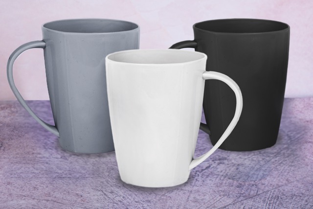 Taza de Vidrio Reforzado: Modelo Lisa con Mango - 300 ml