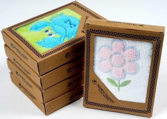 Toalla Bordada en caja para regalo 100% Algodón - Franco Valente