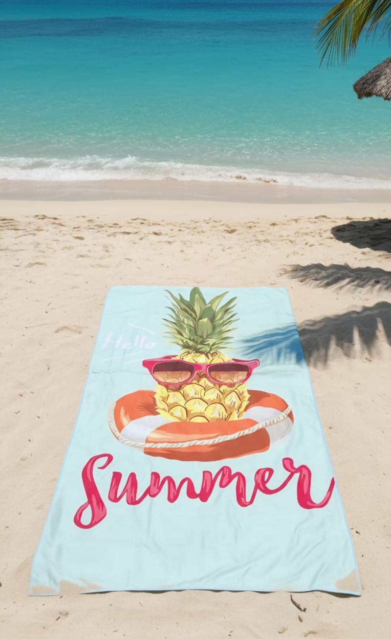 Toallón Playero Secado Rápido Estampado - Teka