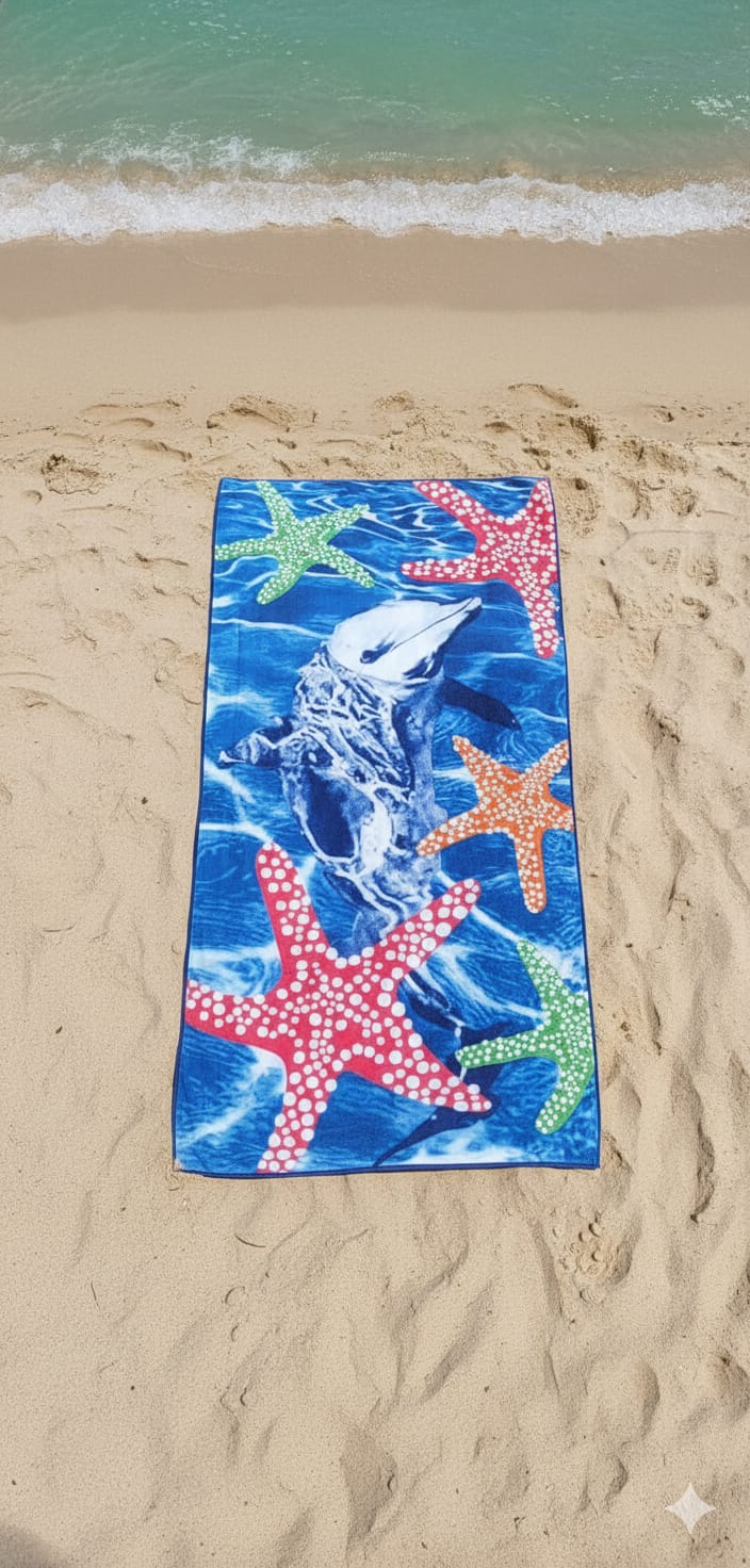Toallón Playero Secado Rápido Estampado - Teka
