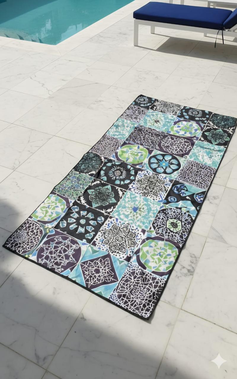 Toallón Playero Secado Rápido Estampado - Teka