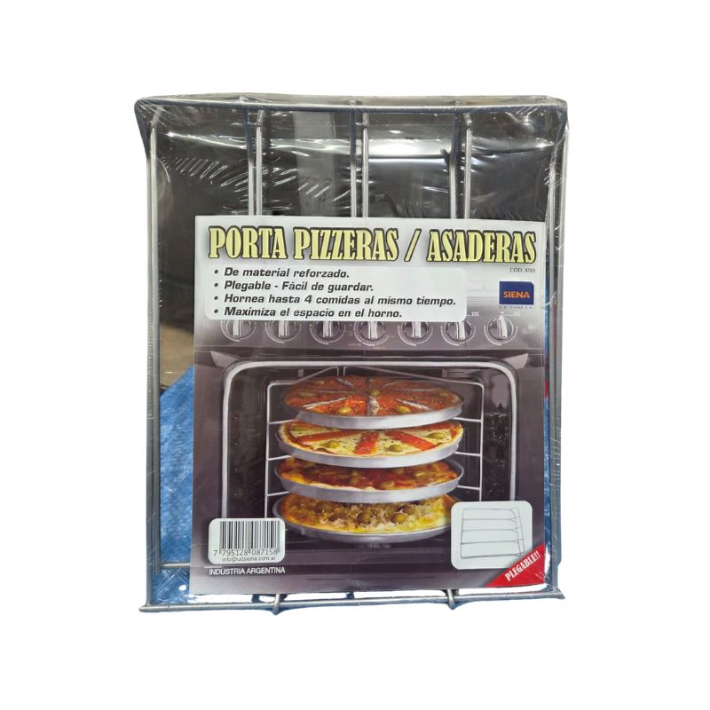 Porta Pizzera Reforzado: Capacidad hasta 4 Comidas