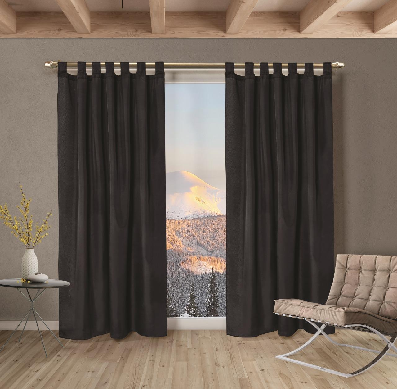 Cortina línea Motita Larga 2 Paños - Dracar Noar