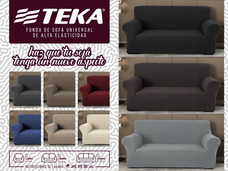 Funda de Sillón Jackard Elástica - 1 2 y 3 Cuerpos - Teka