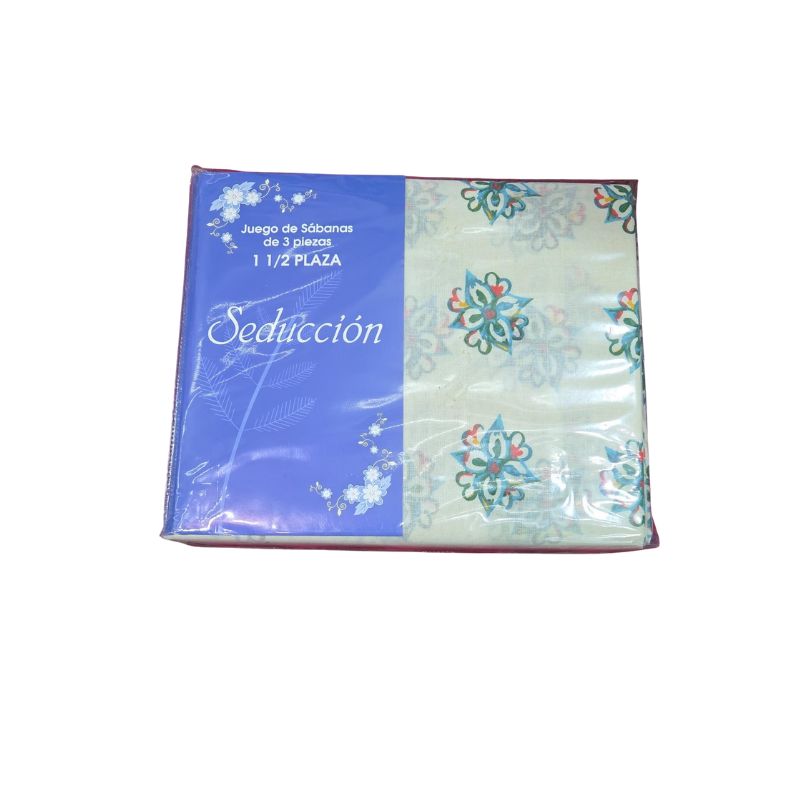 Juego de Sábanas línea Seducción 100% Algodón - 1 1/2 plazas