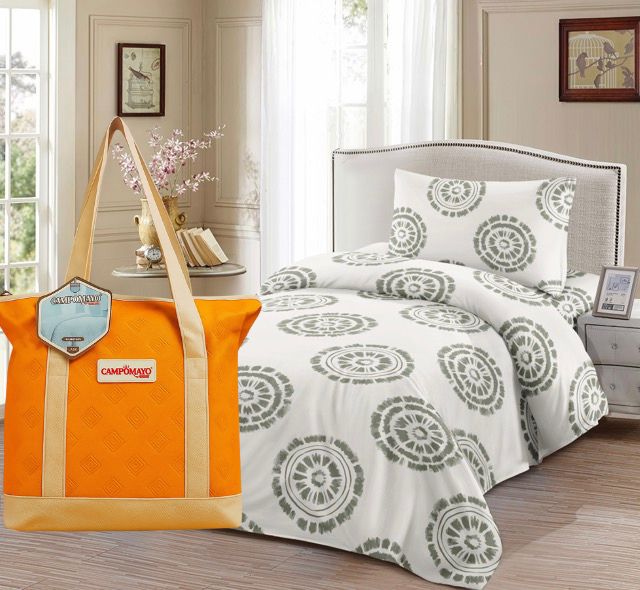 Juego de Sábanas Estampadas con Cartera de Regalo - Campomayo