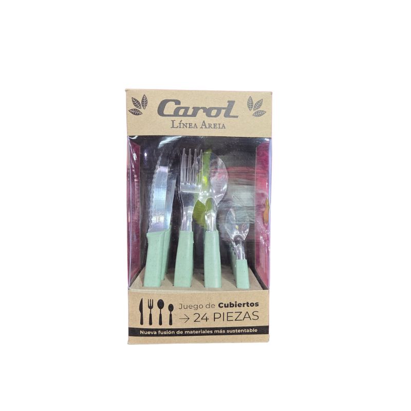 SET 24 CUBIERTOS CAROL