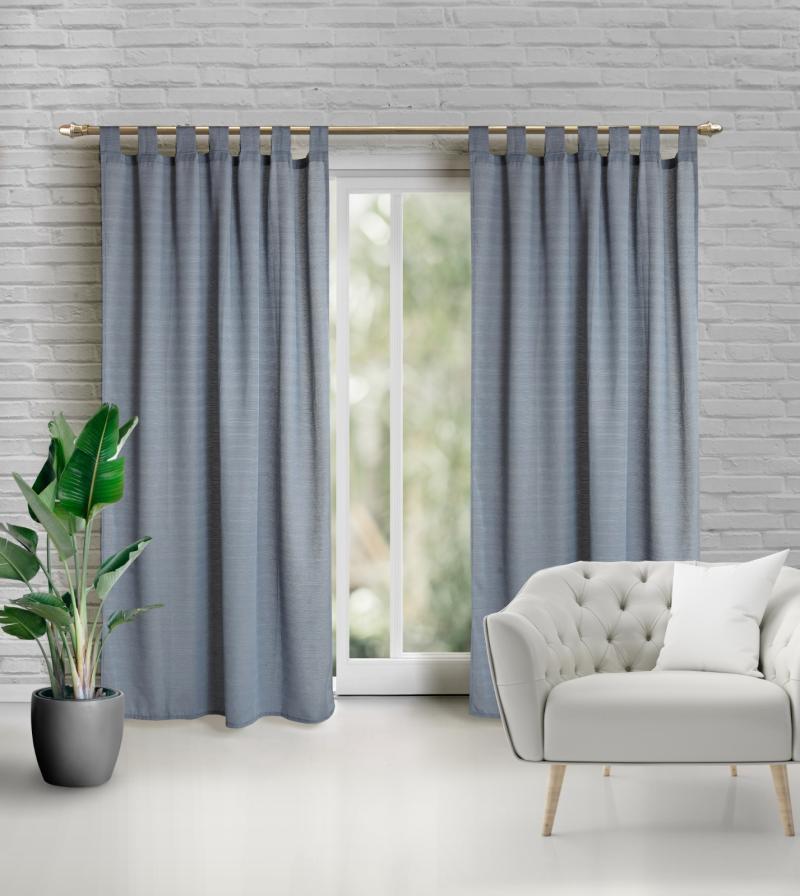 Cortina línea Madrás Larga 2 Paños - Dracar Noar