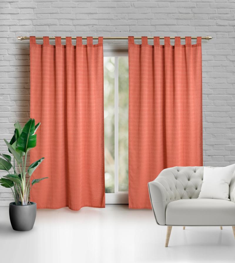 Cortina línea Madrás Larga 2 Paños - Dracar Noar