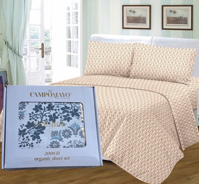 Juego de Sábanas 2000H en Caja Orgánica - Campomayo