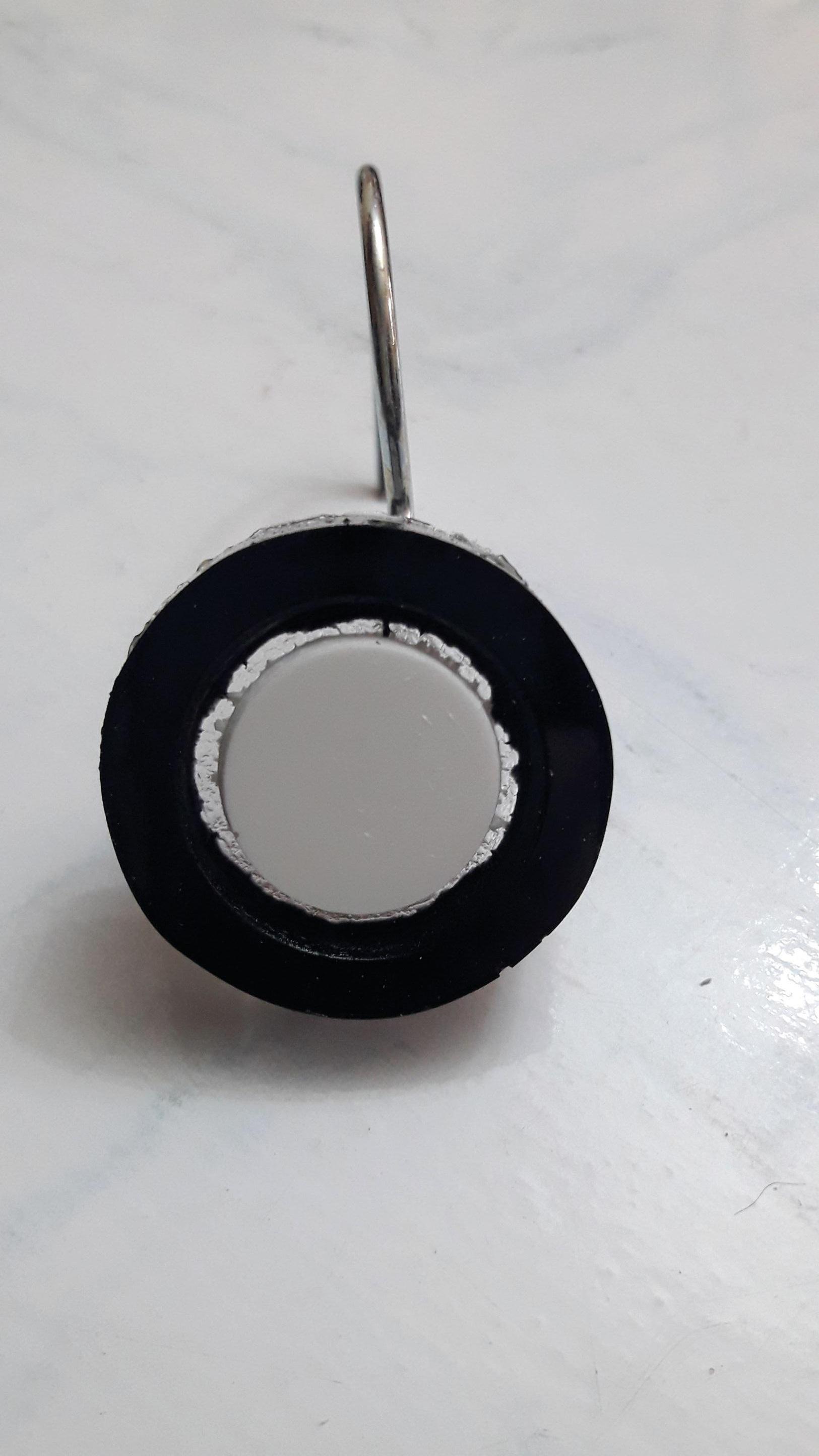 X12 Ganchos de Resina para Cortinas de Baño - Flor Giavanni