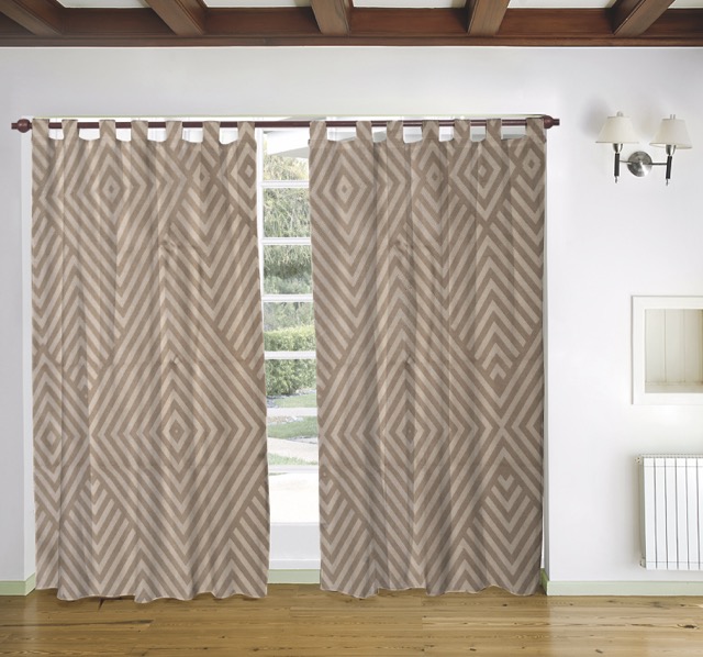 Cortina Tropical Estampada Larga 2 Paños - Flor Giavanni