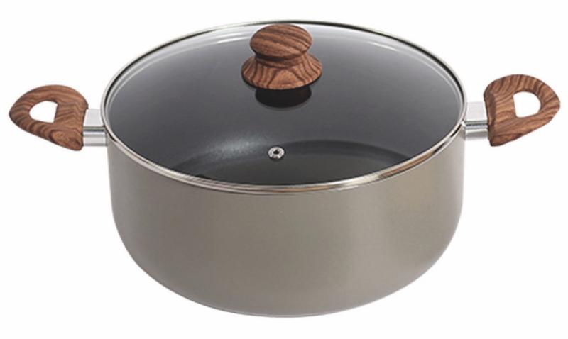 CACEROLA GRANDE CON TAPA DE VIDRIO ANTIADHERENTE CAROL