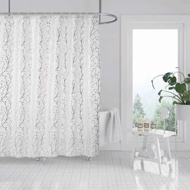 Cortina de Baño Programada con 12 Ganchos - Campomayo