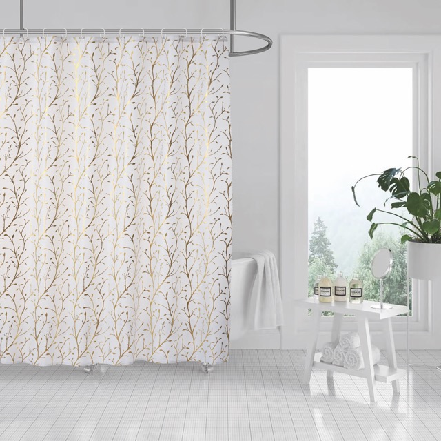 Cortina de Baño Programada con 12 Ganchos - Campomayo