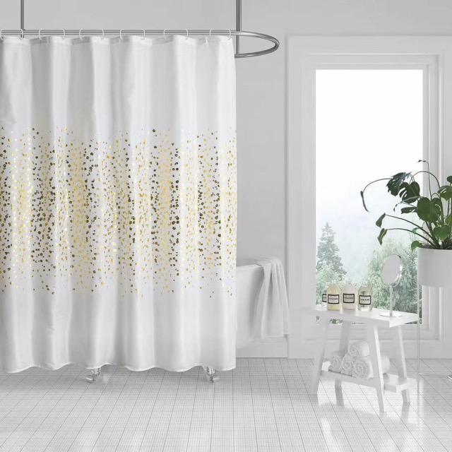 Cortina de Baño Programada con 12 Ganchos - Campomayo