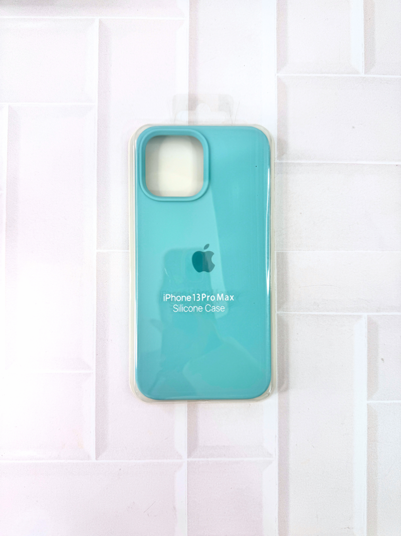 SILICON CASE IPH 13 PRO MAX N°17 TURQUESA