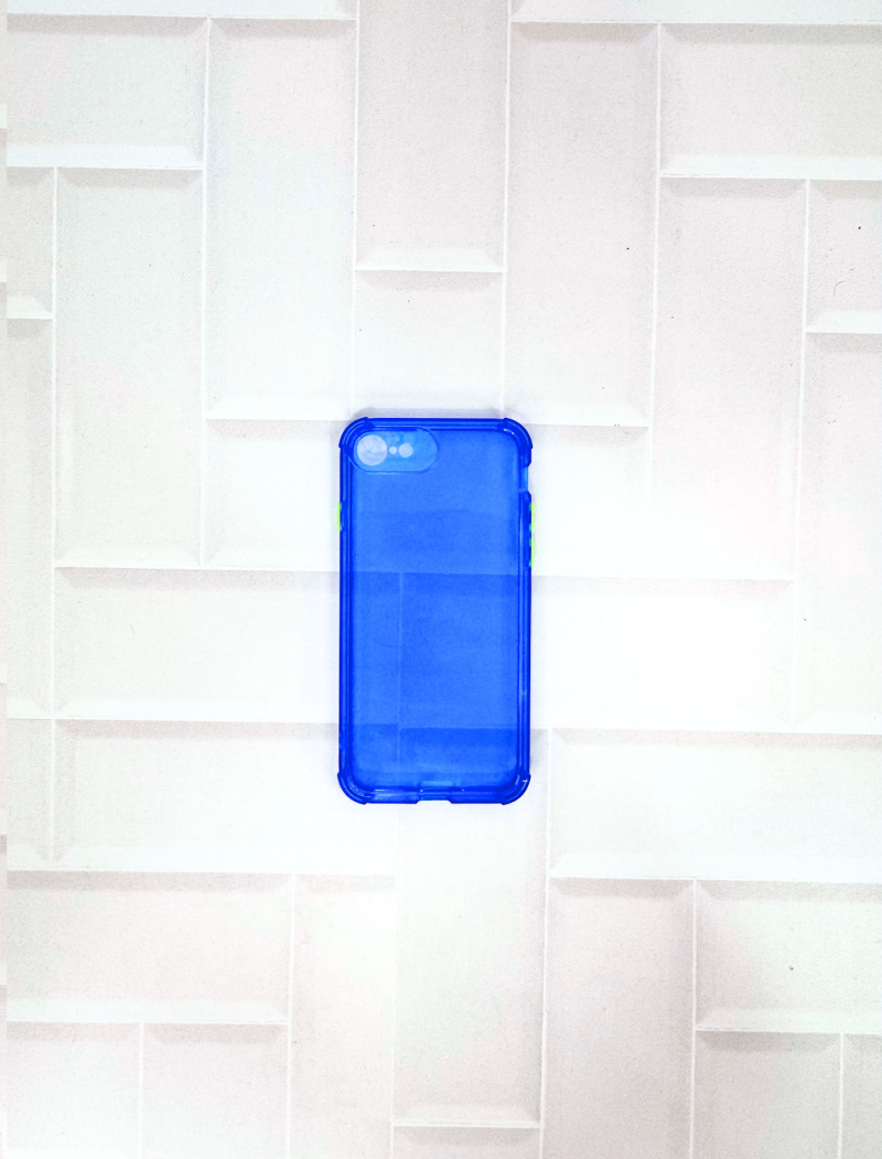 FUNDA TRANSPARENTE COLOR IPH 12 / 12 PRO