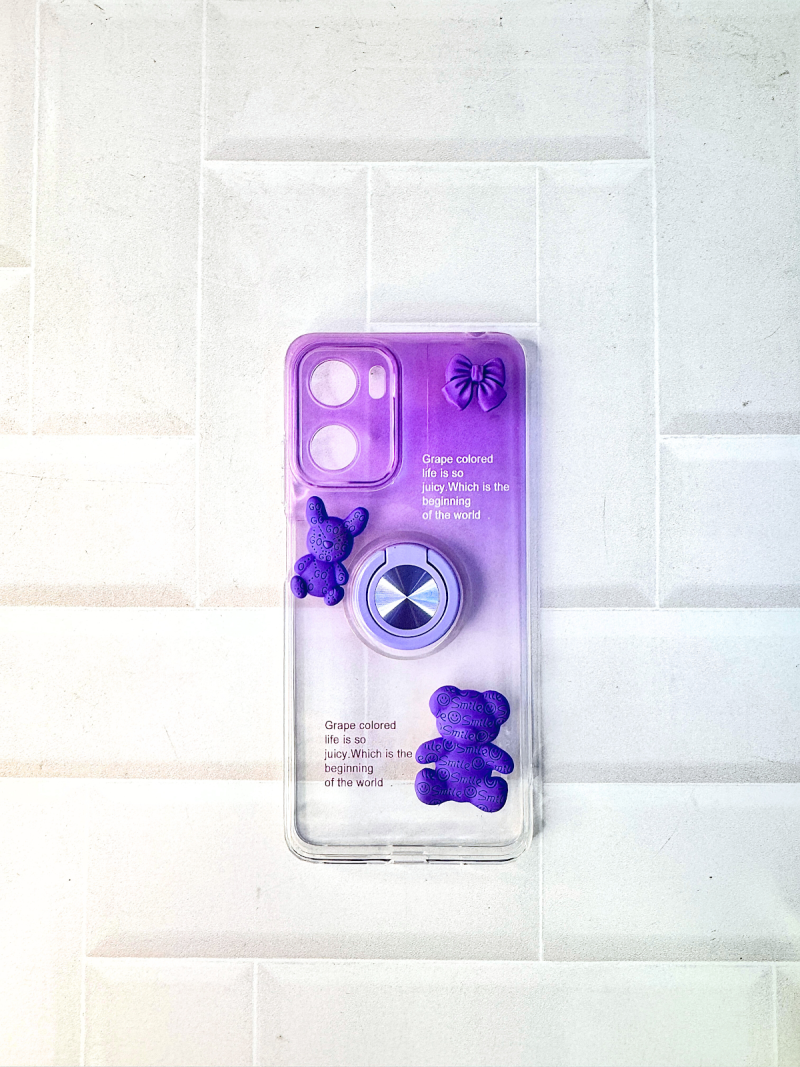 FUNDA MUÑECO OSO Y ANILLO MOTO G14