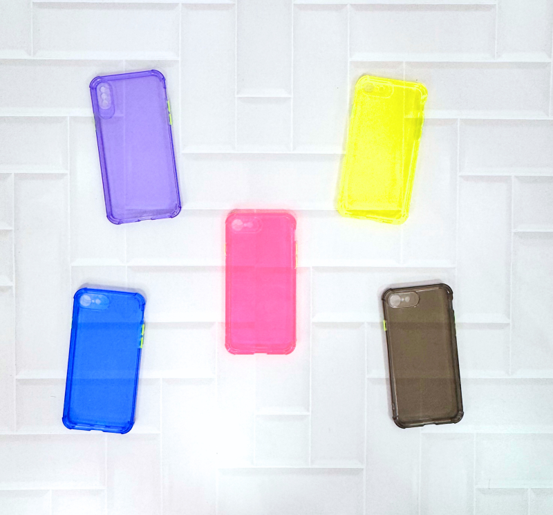 FUNDA TRANSPARENTE COLOR IPHONE 7/8