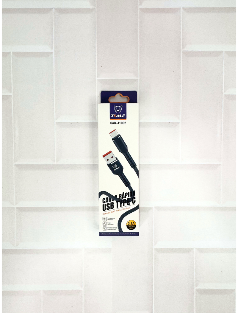 CABLE TIPO C TIME 3.1A