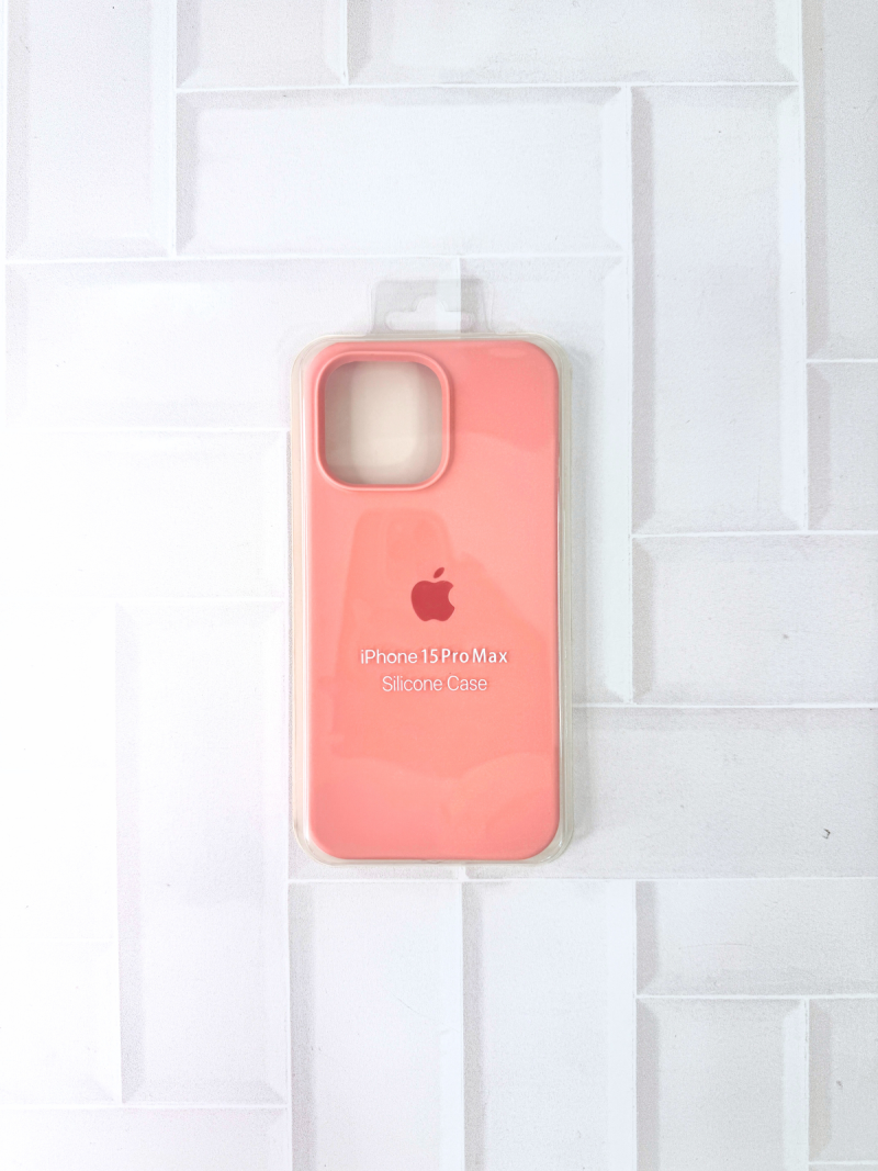 SILICON CASE IPH 15 PRO MAX N°12 ROSA