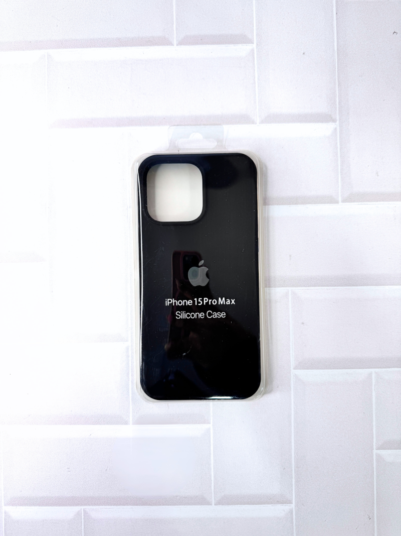 SILICON CASE IPH 15 PRO MAX N°18 NEGRO