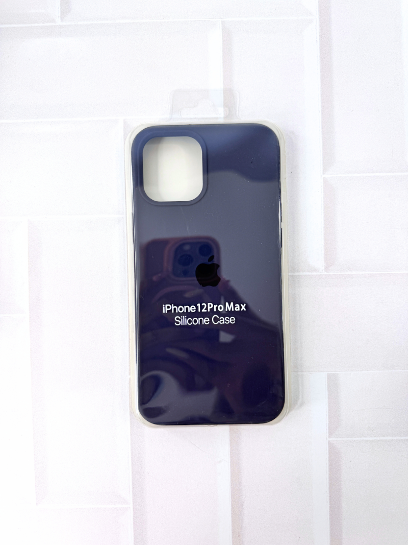 SILICON CASE IPH 12 PRO MAX N°8 AZUL OSCURO