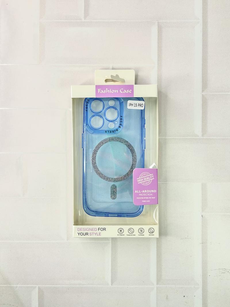 FUNDA TRANSPARENTE BRILLO CON MAGSAFE Y EMPAQUE IPH 12 PRO MAX