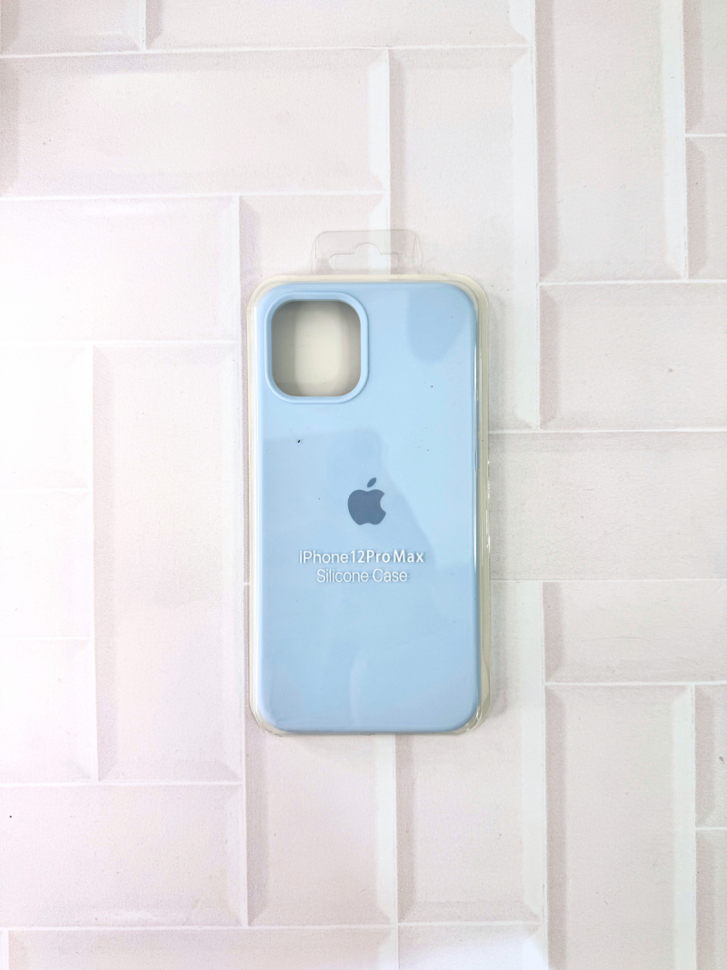 SILICON CASE IPH 12 PRO MAX N°21 CELESTE CLARO