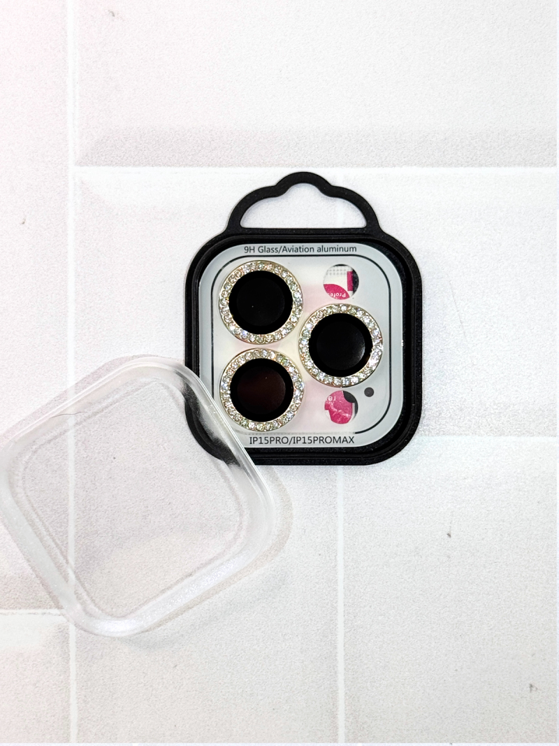 VIDRIOS DE CAMARA PIEDRAS BRILLANTES IPH 15 PRO/15 PRO MAX