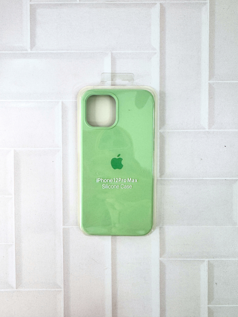 SILICON CASE IPH 12 PRO MAX N°1 VERDE MENTA