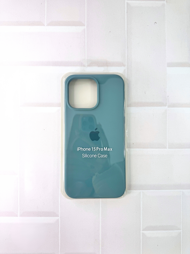 SILICON CASE IPH 15 PRO MAX N°66 VERDE CACTUS