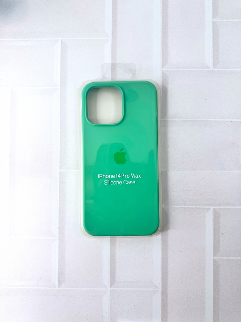 SILICON CASE IPH 14 PRO MAX N°32 VERDE PALTA