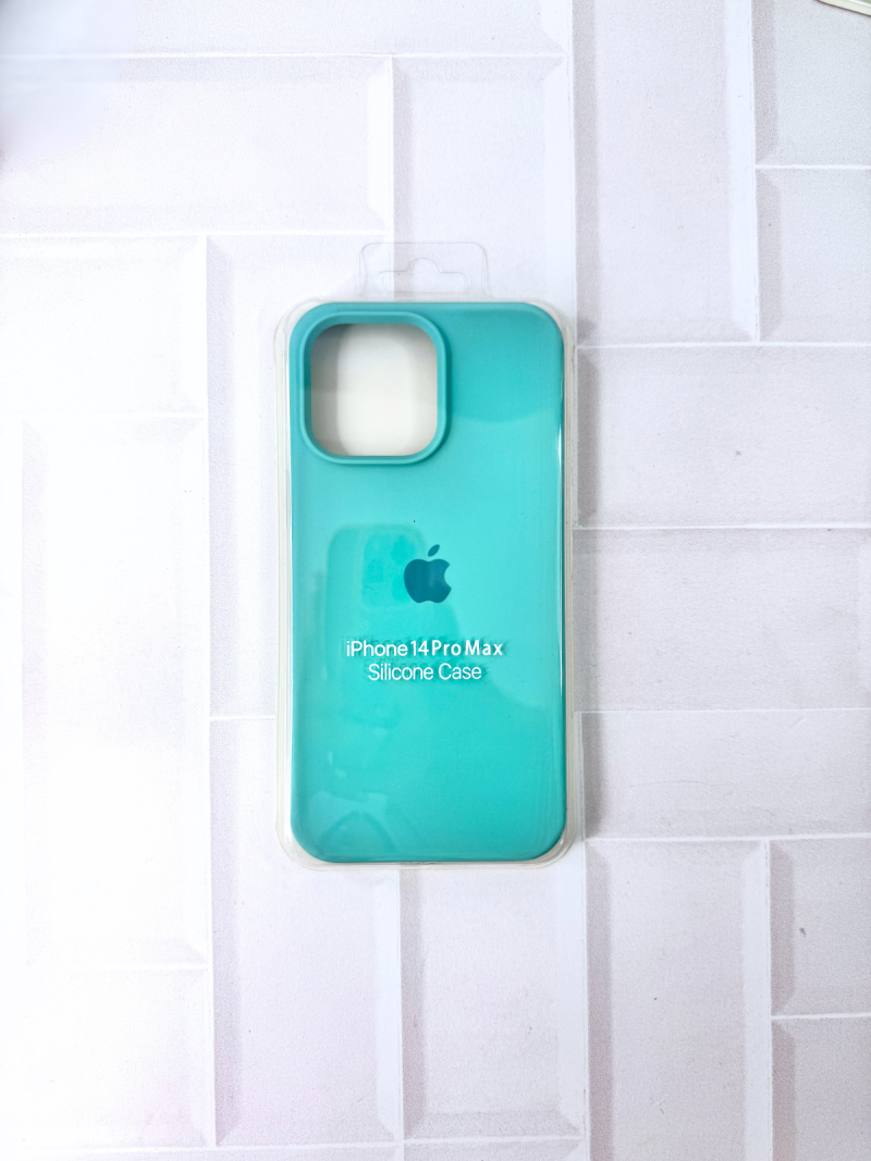 SILICON CASE IPH 14 PRO MAX N°17 TURQUESA