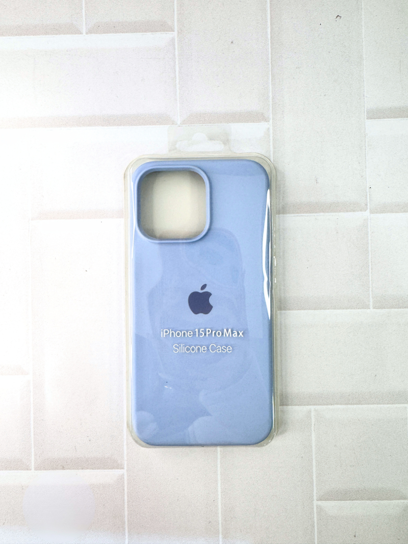 SILICON CASE IPH 15 PRO MAX N°58 CELESTE CIELO