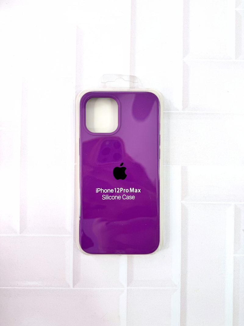 SILICON CASE IPH 12 PRO MAX N°43 PURPURA