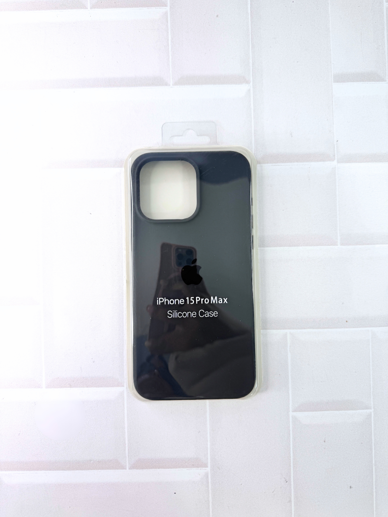 SILICON CASE IPH 15 PRO MAX N°15 GRIS OSCURO