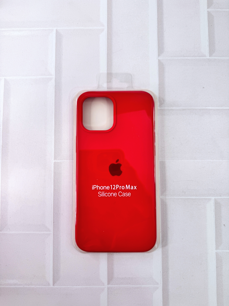 SILICON CASE IPH 12 PRO MAX N°14 ROJO