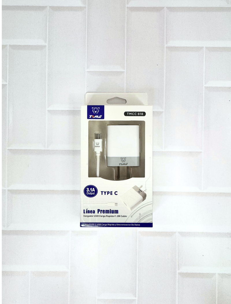 CARGADOR TIPO C TIME 3.1A